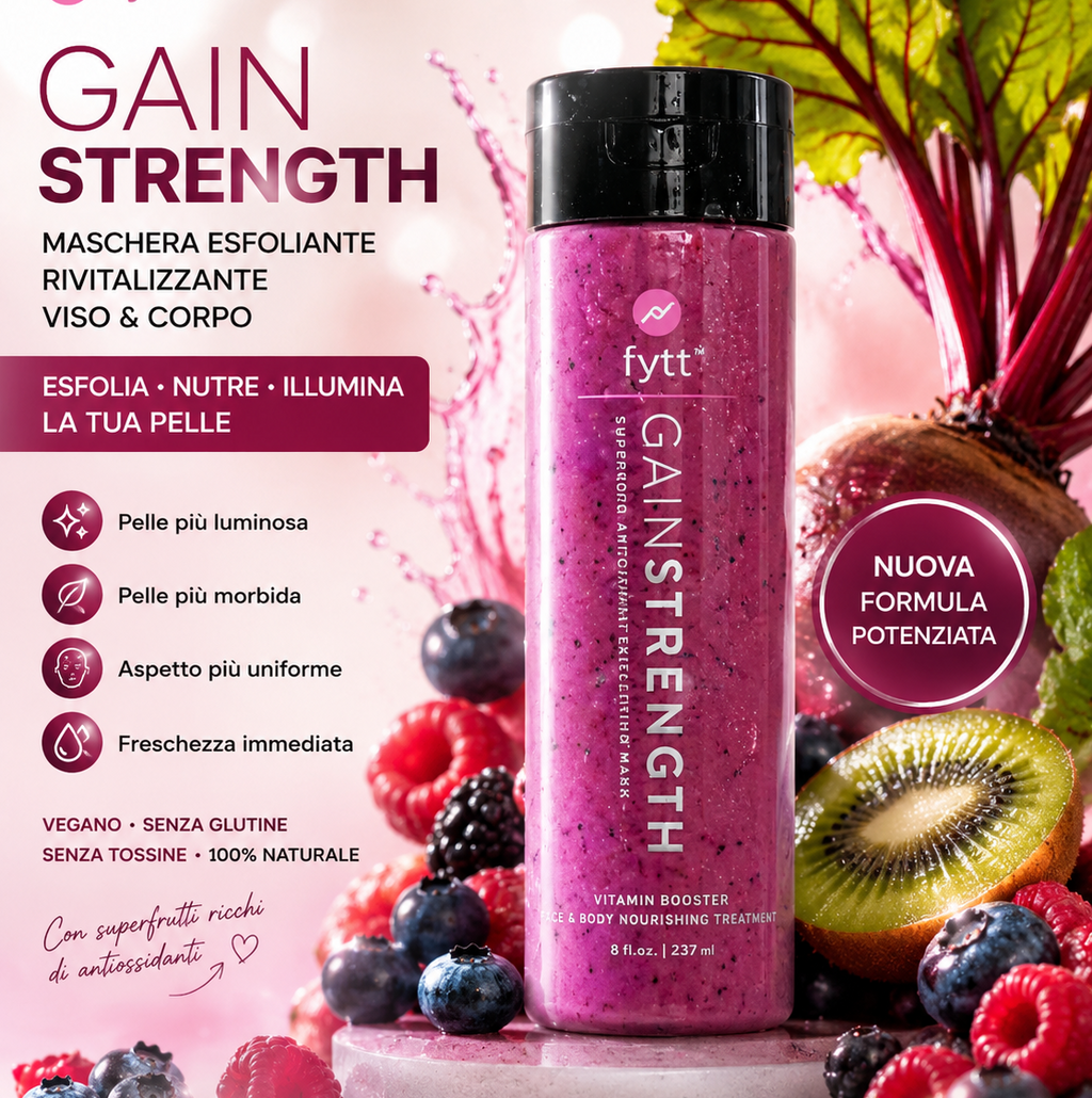 GainStrength™ | Maschera Esfoliante Rivitalizzante Viso & Corpo