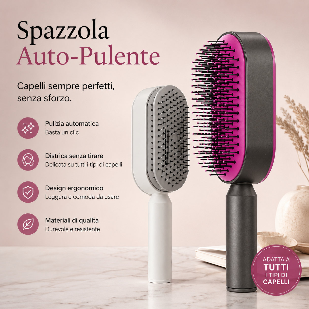 GlowBrush™ | Lusso, Cura e Bellezza per i Tuoi Capelli